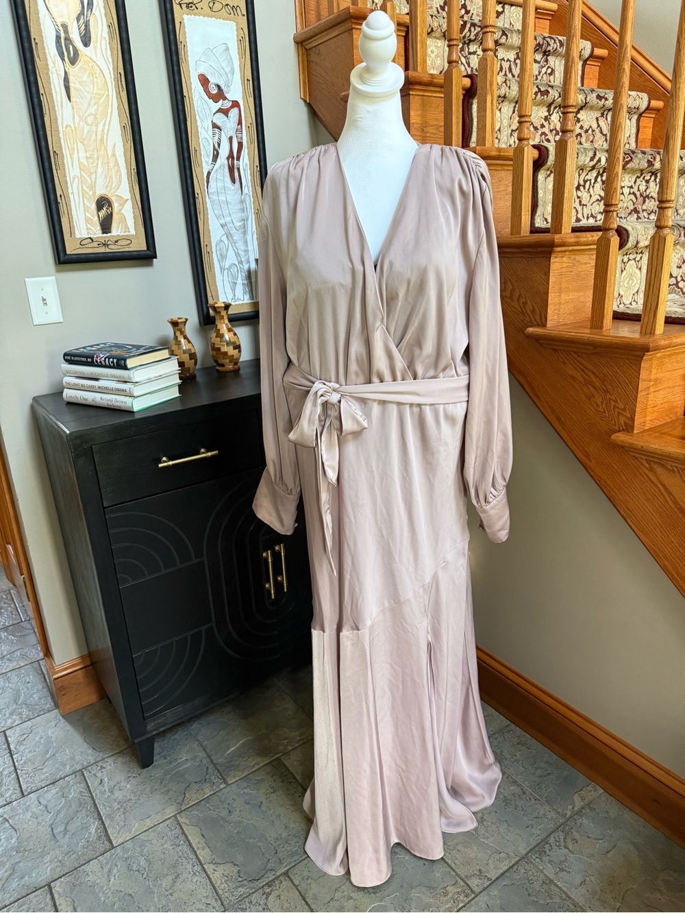Satin Maxi Dress